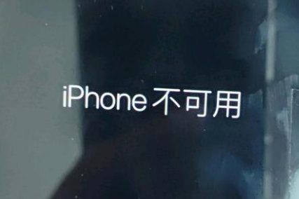 牙叉镇苹果服务网点分享锁屏界面显示“iPhone 不可用”如何解决 