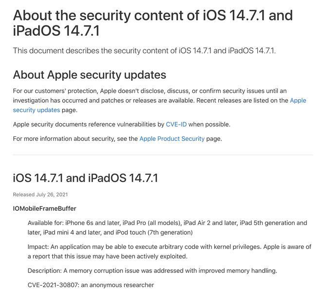 牙叉镇苹果手机维修分享iOS 14.7.1 正式版更新内容及升级方法 